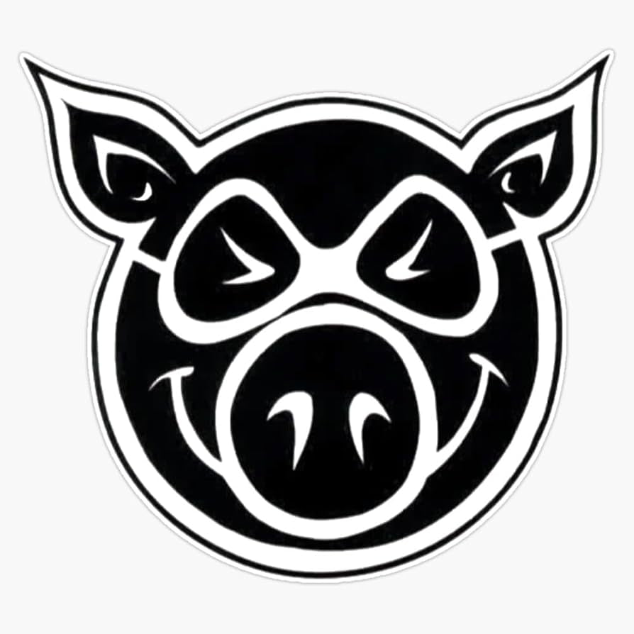Pig Head Sticker
