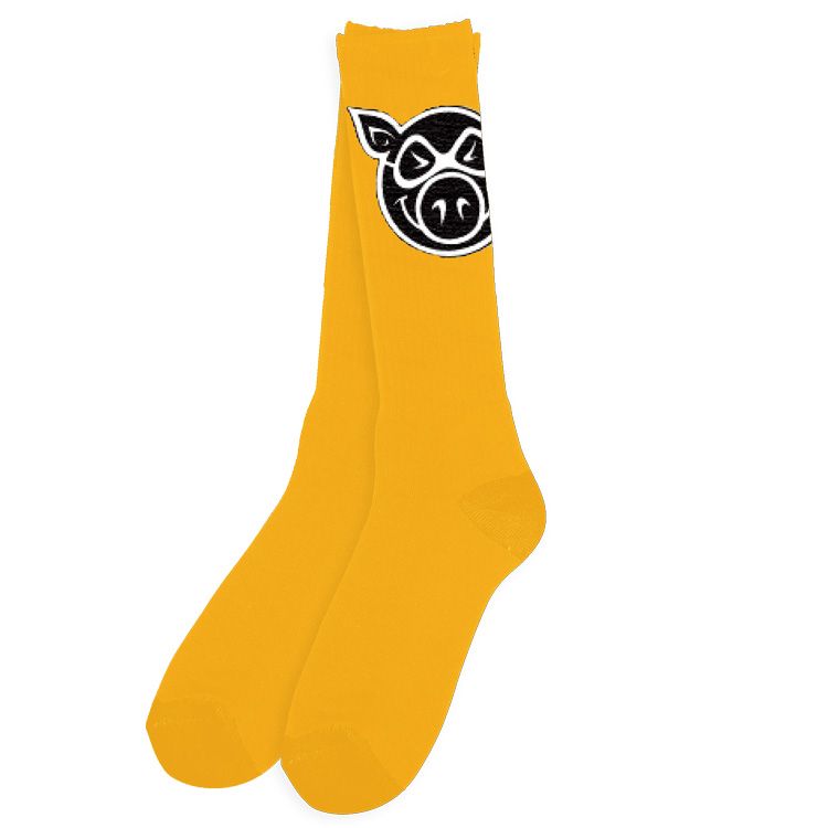 Pig Head Tall Socks