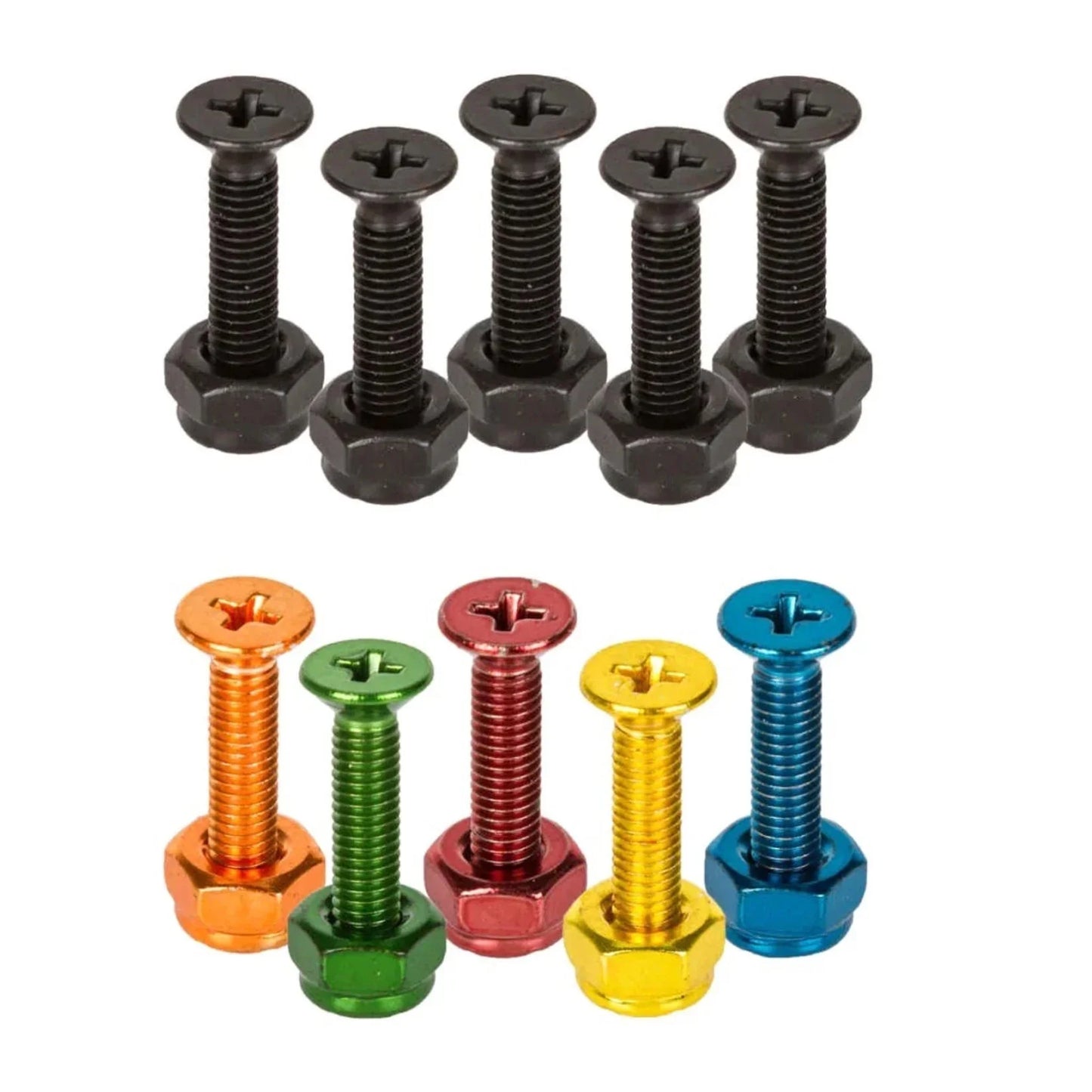 Colorful Phillips Bolts 1”