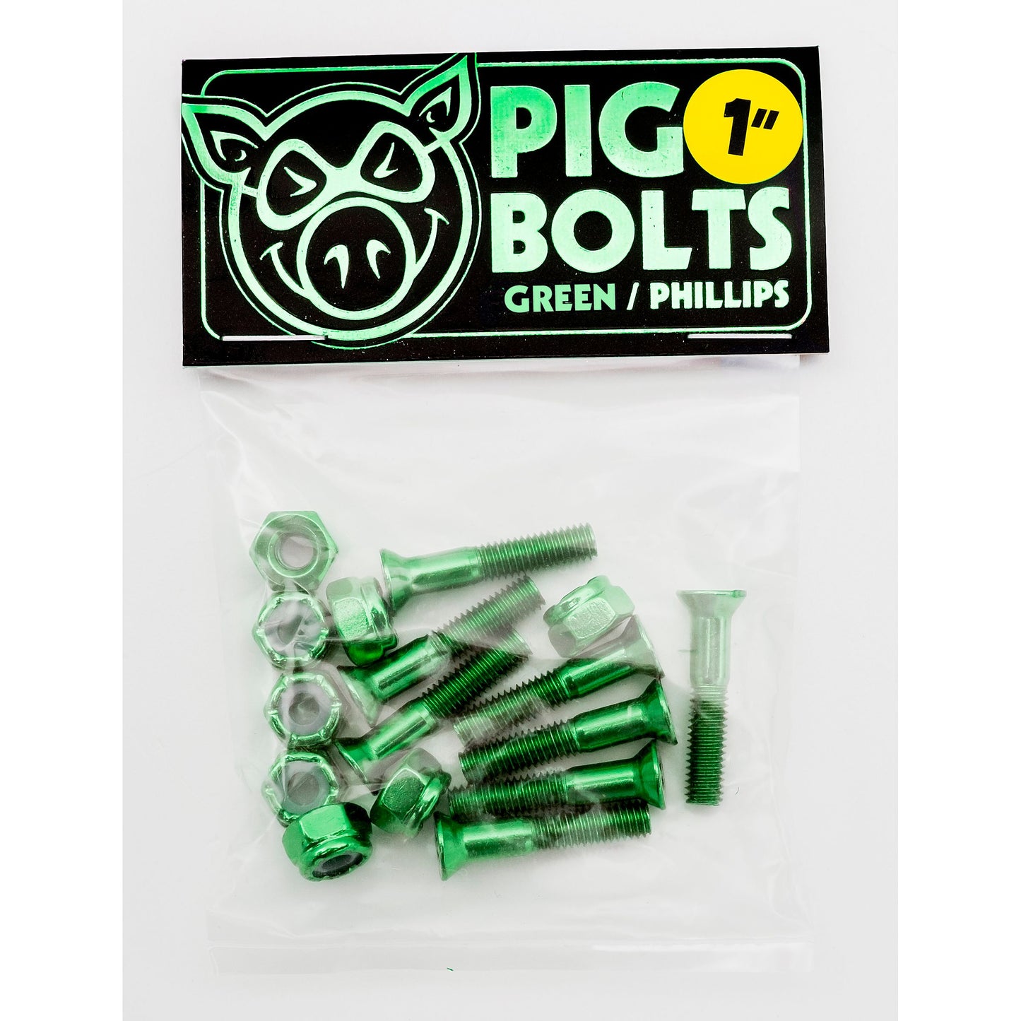 Green Phillips Bolts 1”