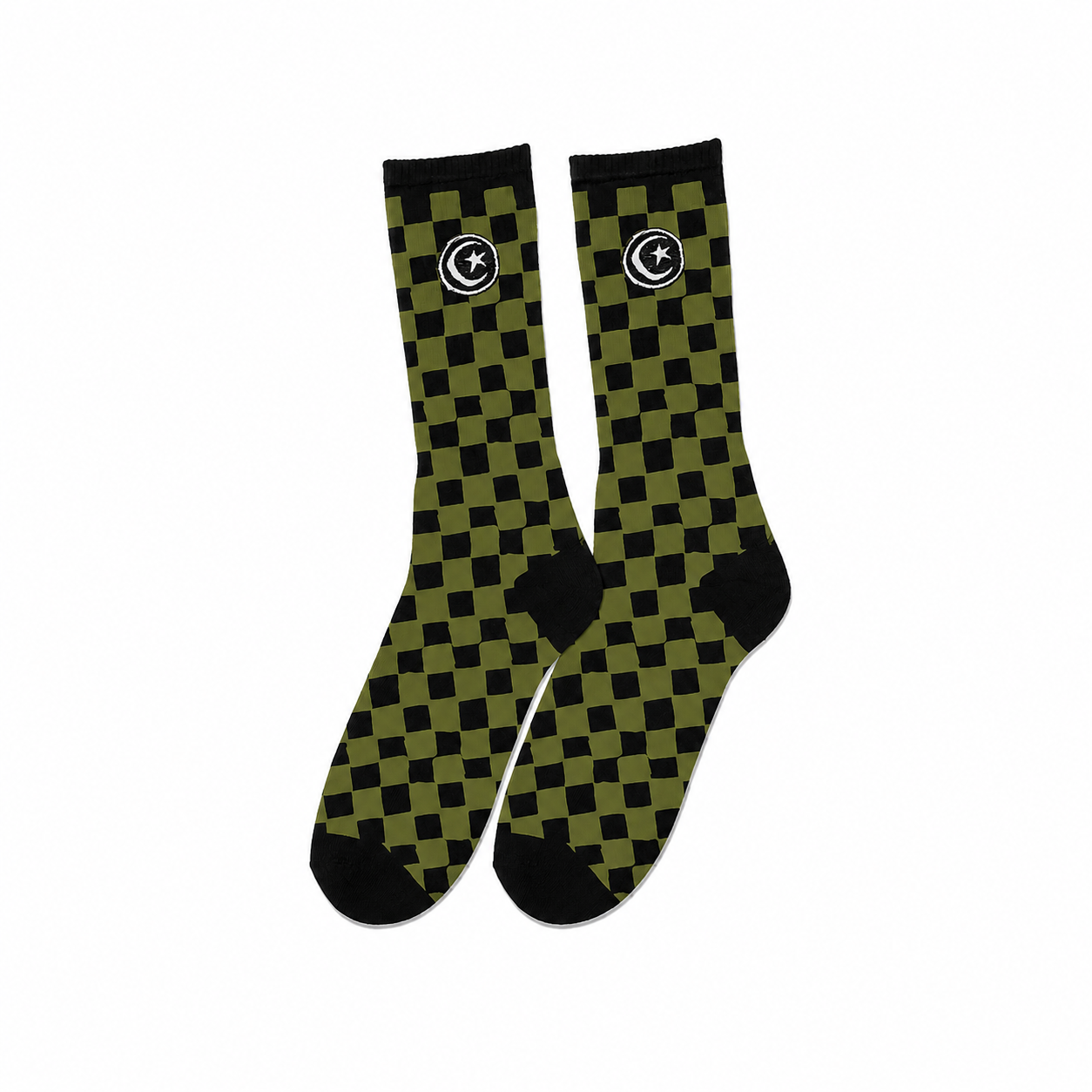 Star & Moon Checkers Socks