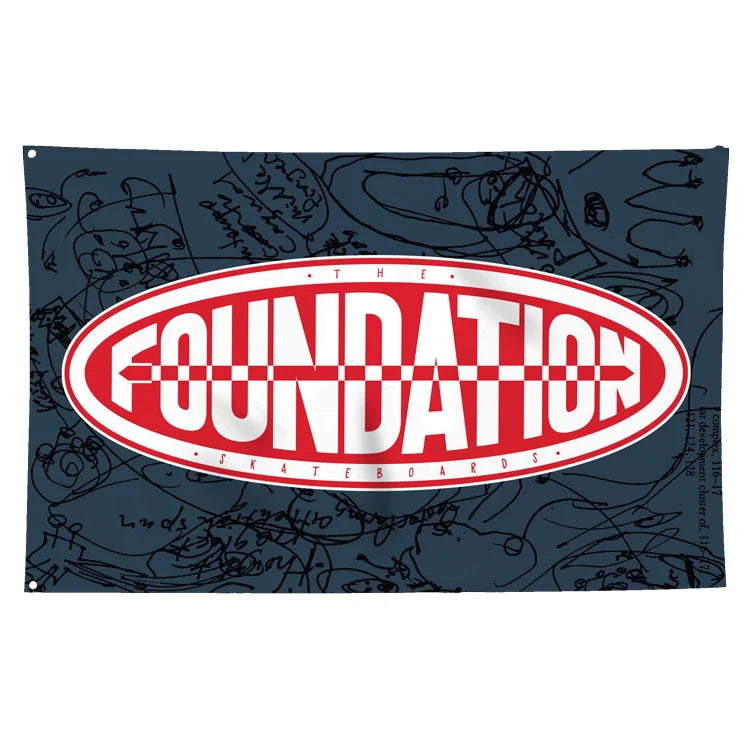 Oval Logo Flag